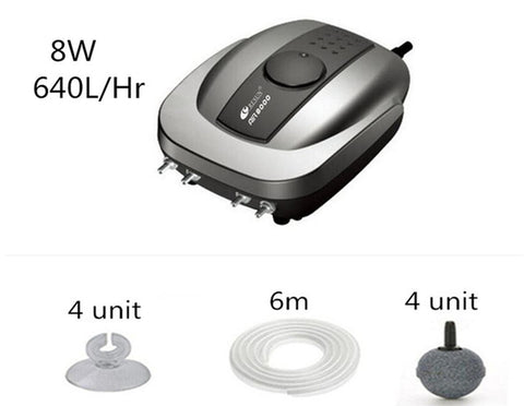 Image of 2W 4W 8W AIR-1000 AIR-2000 AIR-3000 AIR-4000 AIR-8000 Aquarium Air Pump