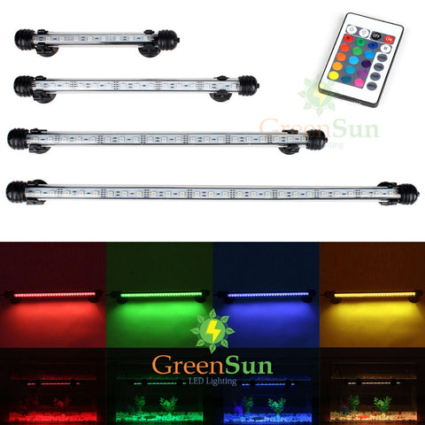 Image of 18-48cm EU US Plug RGB Remote Aquarium LED Light