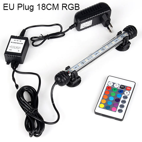 Image of 18-48cm EU US Plug RGB Remote Aquarium LED Light