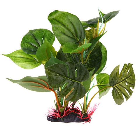 Image of Artificial Large Leaf Aquatic Plant Decoration