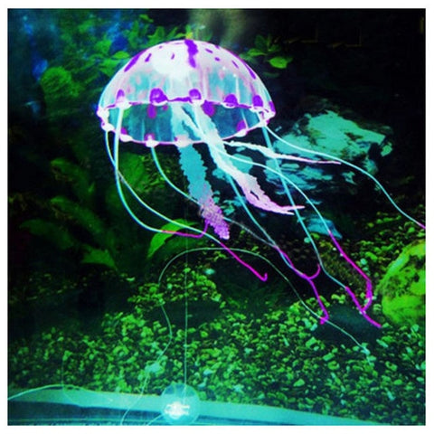 Image of Glowing Effect Swimming Jellyfish Ornament