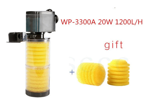 Image of 3 in 1 Aquarium Filter Air Pump Air Oxygen