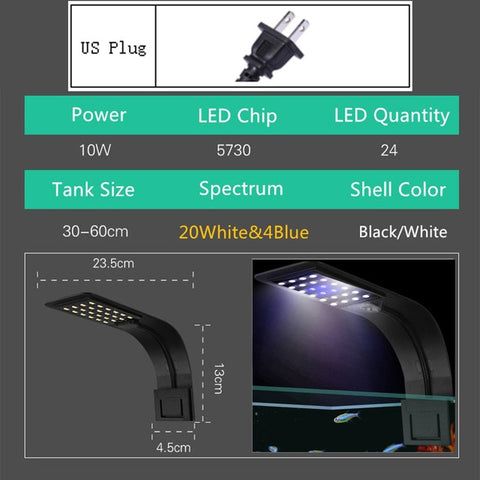 Image of Super Slim LED Aquarium Lights Clip-on 5W/10W/15W