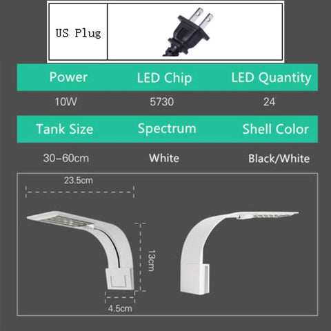 Image of Super Slim LED Aquarium Lights Clip-on 5W/10W/15W