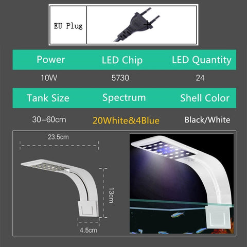 Image of Super Slim LED Aquarium Lights Clip-on 5W/10W/15W