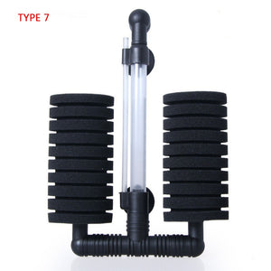 Aquarium Skimmer Biochemical Sponge Filter Air Pump