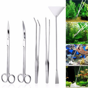 3/5Pcs Aquarium Stainless Steel Maintenance Tool